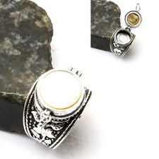 Joia anel venenoso étnico feito à mão com pedra preciosa madrepérola tamanho EUA-9 AR 21494, usado comprar usado Joia anel venenoso étnico feito à mão com pedra preciosa madrepérola tamanho EUA-9 AR 21494, usado comprar usado  Enviando para Brazil