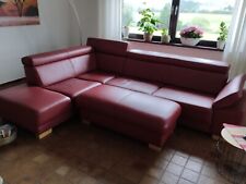 Rote eck ledercouch gebraucht kaufen  Losheim am See