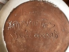Vallauris argonautes plat d'occasion  Montendre