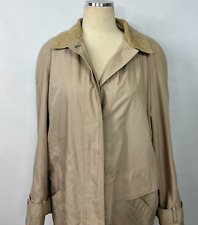 Trench coat London Fog vintage com cinto forro removível bege feminino 14 regular bom comprar usado  Enviando para Brazil
