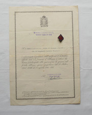 Usado, DIPLOMA E DISTINTIVO CAMPAGNA ALBANIA GRECIA 1941 DIVISIONE CAGLIARI GUERRA WWII comprar usado  Enviando para Brazil