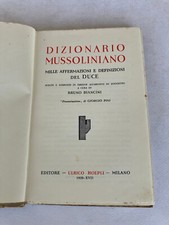 Dizionario mussoliniano edizio usato  Mel