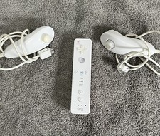Controle remoto Nintendo Wii branco com 2 Nunchucks original do fabricante, usado comprar usado  Enviando para Brazil