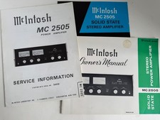 Mcintosh mc2505 manuale usato Mcintosh mc2505 manuale usato  Spedire a Italy
