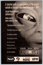 1995 ROSWELL 5"X7.5" FILME ANÚNCIO UPN Network Alien 1990's TV33 comprar usado 1995 ROSWELL 5"X7.5" FILME ANÚNCIO UPN Network Alien 1990's TV33 comprar usado  Enviando para Brazil