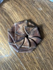 Bolsa de moedas bolsa de couro espiral aperto espiral cata-vento torcido marrom vintage comprar usado  Enviando para Brazil