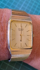 Very Nice Vintage 80s Citizen 4-212029 Quartz Watch Elegant Gold Tone *Working* comprar usado  Enviando para Brazil