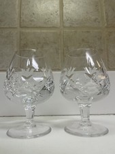 Pair crystal brandy for sale  Villa Rica