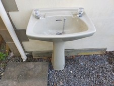 Avocado basin pedestal for sale  STROUD