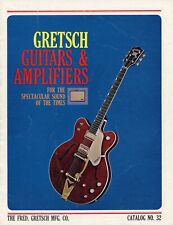 Catálogo de guitarra Gretsch 1965 com lista de preços 1966 comprar usado  Enviando para Brazil