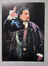 Cartoncino autografata cantant usato  Italia