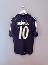 CAMISA DE FUTEBOL VINTAGE ORIGINAL ADIDAS REAL MADRID 2005/06 AWAY (tamanho P) comprar usado  Enviando para Brazil
