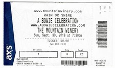 Bowie celebration tribute for sale  USA