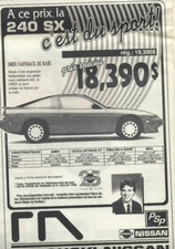 1990 nissan 240 d'occasion  Expédié en Belgium