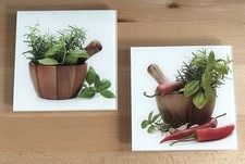 Glas wandbilder kräuter gebraucht kaufen  Burgthann