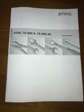 Serra de corte TS 500 i 500i TS500 TS500i STIHL manual lista de peças de concreto comprar usado  Enviando para Brazil