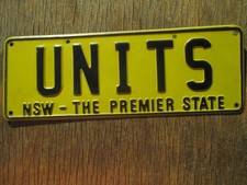 Placa de licença Premier State UNIDADES personalizadas década de 1980 Nova Gales do Sul comprar usado  Enviando para Brazil