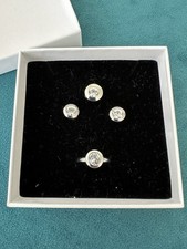 Schmuckset weiß edelstahl gebraucht kaufen  Euskirchen
