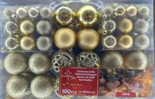 Christbaumkugeln gold 100 gebraucht kaufen  Haselbach