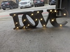 Lighted love metal for sale  Dallas
