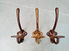 Conjunto de 3 cabides de ferro francês antigo marrom esmaltado comprar usado  Enviando para Brazil
