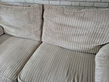 Beige cord seater for sale  CHESTERFIELD
