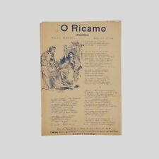 Copiella ricamo versi usato  Napoli
