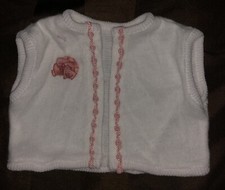 Puppenmode strickweste weiß gebraucht kaufen  Hodelhagen
