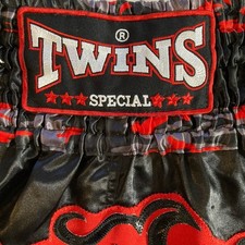 Shorts Twins Special Muay Thai tamanho XL kickboxing MMA UFC academia de luta preto falha, usado comprar usado  Enviando para Brazil