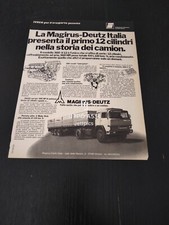 1978 MAGIRUS DEUTZ CAMION MOD. 360 V12 AUTOCARRO IVECO VINTAGE AD PUBBLICITA comprar usado  Enviando para Brazil