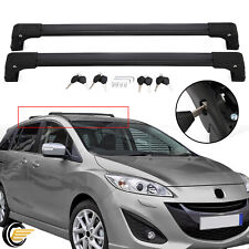 2Pcs Fit For Mazda 5 2006-2017 Aluminum Roof Rack Cross Bars Cross Rail Black na sprzedaż  Wysyłka do Poland