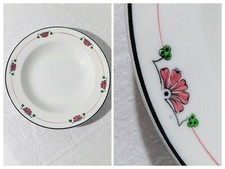 Tigela de sopa antiga W H Grindley England aro plano creme design art déco "The Olaf" comprar usado  Enviando para Brazil