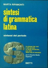 Sintesi grammatica latina. usato  Italia