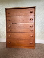 Stag teak tallboy for sale  HORSHAM