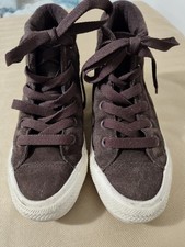 Chocolate suede converse for sale  Littlefield