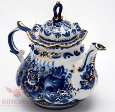 Porcelain gzhel teapot for sale  Panorama City