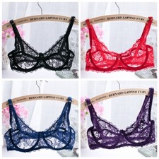 Usado, Sutiã sexy de malha de renda sem forro sutiã com aro ultrafino bronze 34 36 38 40 B C comprar usado  Enviando para Brazil