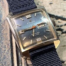 Relógio automático Edox Diamatic 2000 masculino vintage mostrador azul metálico comprar usado  Enviando para Brazil