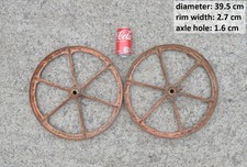 Pair iron wheels for sale  TAUNTON