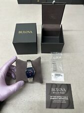 Bulova Reloj Damas Cuarzo Esfera Azul Acero Inoxidable 96L293 USADO EXCELENTE segunda mano  Embacar hacia Argentina