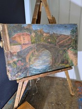 Antique oil canvas for sale  SOUTHAMPTON