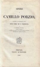 Porzio camillo..opere camillo usato  Roma