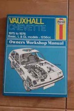 Haynes Vauxhall Chevette 1975-1976 Basic L & GL Models Workshop Manual - R1A, usado comprar usado  Enviando para Brazil