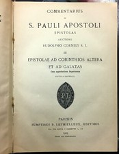 Cornely commentarius pauli usato Cornely commentarius pauli usato  Napoli