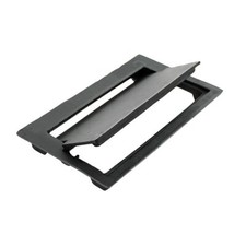 Tampa basculante de cinzas de ferro fundido preto com porta com persiana para limpeza de lareira comprar usado  Enviando para Brazil
