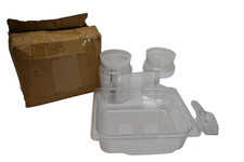 Usado, Kit dispensador de alimentos OBY-885 frascos colheres lixeira armazenamento 4,13QT 3,91L suprimentos de cozinha comprar usado  Enviando para Brazil