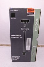Kit de luz pendente com haste de metal completa preto fosco 1007085721, usado comprar usado  Enviando para Brazil