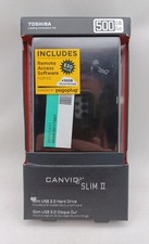 TOSHIBA CANVIO SLIM 500 GB DISCO RÍGIDO EXTERNO PORTÁTIL DTD205 NOVA CAIXA ABERTA comprar usado  Enviando para Brazil