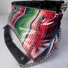 Bolsa de ombro Trophy Queen Chain Serape multicolorida couro envernizado comprar usado  Enviando para Brazil