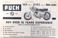 PUCH 'S.G.S. 250cc e S.V.S. Anúncio de motocicletas 175cc' 1960 #1: 669/160 comprar usado  Enviando para Brazil